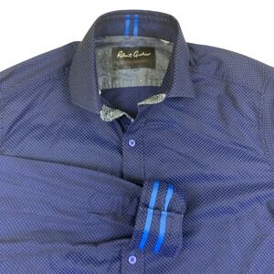 Robert Graham Button Down Shirt Mens Medium (Measured) Multicolor Flip Cuff